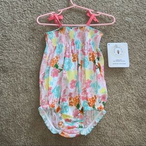 Burts Bees Baby girl 0-3 romper never worn